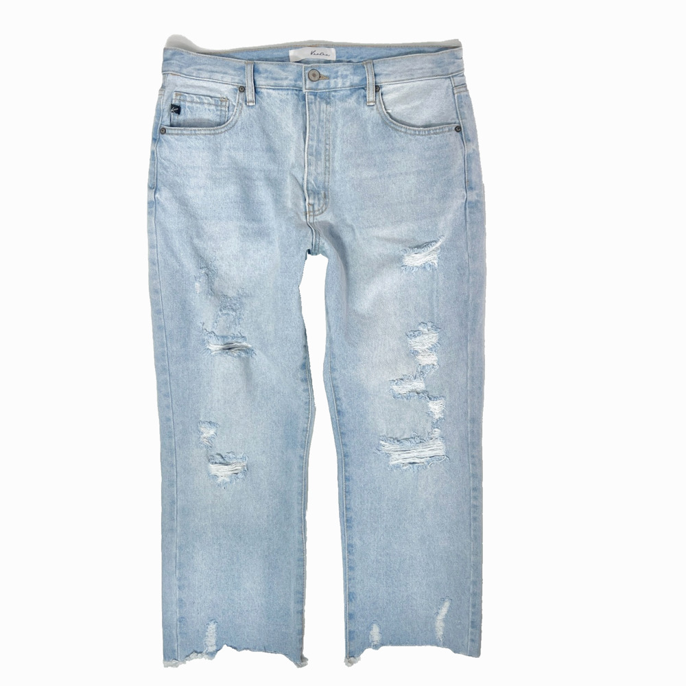 KANCAN Sierra High Rise Straight Jeans 13 30 KC7902L Distressed Casual Short